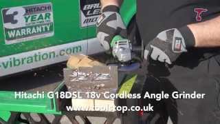 Hitachi G18DSL 8V Cordless liion Angle Grinder from Toolstop [upl. by Zakarias13]