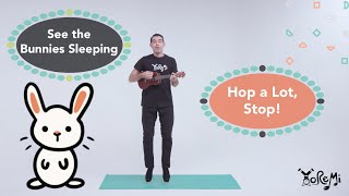 See the Bunnies Sleeping amp Hop a Lot Stop  Kids Music Yoga and Mindfulness with Yo Re Mi [upl. by Nimesh767]