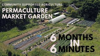 CSA MARKET GARDEN amp PERMACULTURE FARM  6 months in 6 minutes [upl. by Vincent]