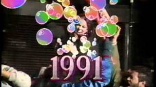 New Years Eve at Times Square  1990 to 1991  from CBS [upl. by Elleira]