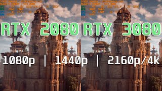 RTX 2080 vs RTX 3080  1080p 1440p 4k SideBySide Benchmarked [upl. by Bonine]