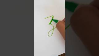 CALLIGRAPHY Z Lettering  Easy Tutorial for Beginners  Step by Step [upl. by Hgielime]