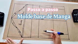 Como fazer Molde base de Manga Curta Comprida ou 34 [upl. by Pironi101]