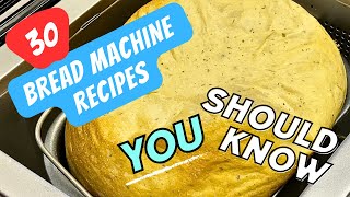 30 Bread Machine Recipes You Should Know  Cruisinart Bread Maker breadmachinelove [upl. by Crifasi262]