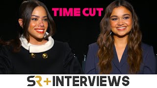 Madison Bailey amp Antonia Gentry Talk 2000s Era Sisterhoods In New Netflix Slasher Movie Time Cut [upl. by Ettelohcin]