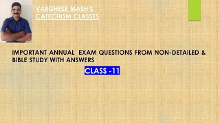 Catechism 11th Class ND amp BS Question Answers  Part 3 [upl. by Ellennej]