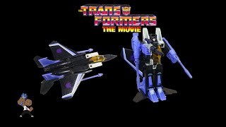 Transformers Retro G1 Decepticon Warrior Skywarp Transformers the movie [upl. by Nywles626]