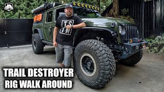 The Baddest Jeep On YouTube  Rig Walk Around of The Story Till Nows Trail Destroyer [upl. by Jari933]