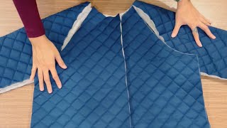 Dont miss this coat sewing tutorial  How to sew a quilted coat [upl. by Anailuy]