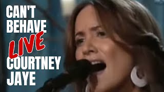 Courtney Jaye  Cant Behave  Jay Leno  LIVE [upl. by Melisenda]