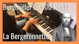 La Bergeronnette  The Wagtail  Burgmüller Op100 No11 Piano [upl. by Olnek]