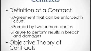 Business Law Introduction to Contracts [upl. by Darrej834]