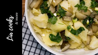 Απλή Πατατοσαλάτα Εύκολη και Γρήγορη Quick and Easy Potato Salad  Lia Cooks GR [upl. by Fineman259]