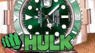 Rolex 116610LV Green Sub quotHulkquot HandsOn Luxury Watch Review [upl. by Benia]