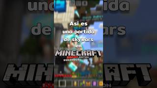 Una partida de skywars en minecraft bedrock minecraft nose bedrock español latam skywars xd [upl. by Ellennoj]