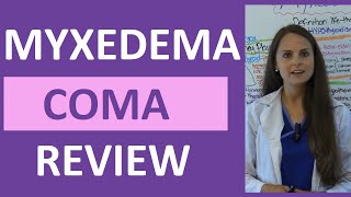 Myxedema Coma Nursing Pathophysiology NCLEX Hypothyroidism [upl. by Otinauj]