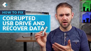 How to Fix Corrupted USB Flash Drive and Recover Data [upl. by Nakre928]