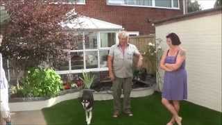 Artificial Grass in a Small Contemporary Garden [upl. by Denny]