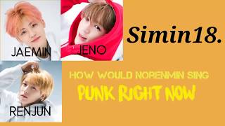 💚How would Norenmin sing Punk Right Now English Version [upl. by Kentigera]