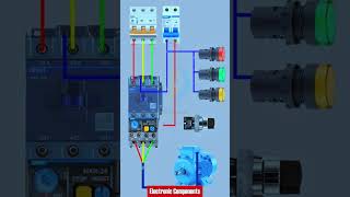 DOL Starter Wiring Diagram DOL starter control wiring Thermal relay shots [upl. by Rimola]