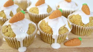 🥕 Saftige KarottenMuffins  BESTES REZEPT 🥰 Perfekt für Geburtstag Kita Büro [upl. by Nereil]