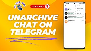 How to Unarchive Chat on Telegram [upl. by Seigler779]