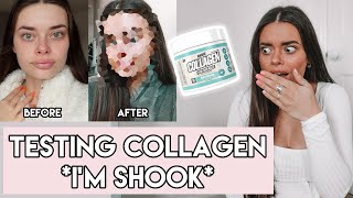 COLLAGEN SUPPLEMENT FOR 30 DAYS  Does it work Before amp Afters  I cant believe the results [upl. by Llednahc]