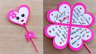 DIY  Happy birthday card  Handmade birthday card idea [upl. by Iiette644]