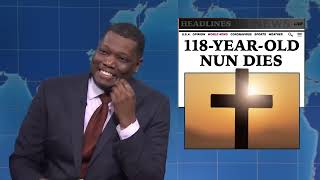 Weekend Update Colin Jost and Michael Che LOWKEY RACIST 🤣🤣 Joke Swaps [upl. by Steep]