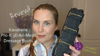 Kavallerie ProK 3D AirMesh Dressage Boots Review [upl. by Salema187]