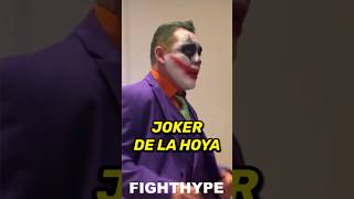 THE JOKER De La Hoya ARRIVES for Kid Austin HALLOWEEN Press Conference [upl. by Akinahc865]