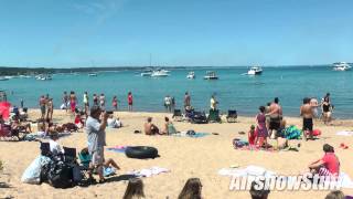 Blue Angels Sneak Pass  Traverse City Cherry Festival Airshow 2014 [upl. by Pepin138]