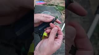 How to install rubber bands to a slingshot hunting diytoys shorts [upl. by Ensign]