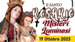 Santo Rosario di oggi 19 Ottobre 2023 alla Madonna del Santo rosario di Pompei [upl. by Golda]