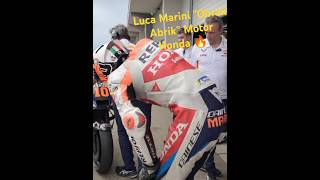 Moment Luca Marini quotObrak Abrikquot Motor Honda RC213V motogp [upl. by Mulvihill]