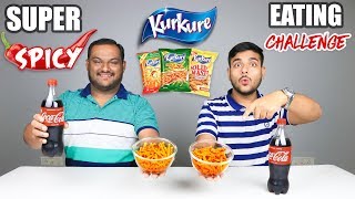 SUPER SPICY KURKURE EATING CHALLENGE WITH COKE  Spicy Kurkure Eating Competition  Food Challenge [upl. by Clementia565]