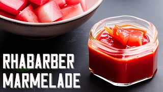 RhabarberMarmelade mal anders Leicht rosa und unglaublich lecker  einfaches und schnelles Rezept [upl. by Daria]