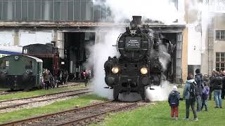 Andampfen am 16 April 2023 im Eisenbahnmuseum in Straßhof [upl. by Leuqar]