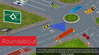 UK ROUNDABOUT RULES DRIVING LESSON ACCORDING TO HIGHWAY RULES PASS YOUR DRIVING TEST [upl. by Janik]