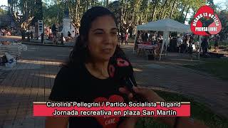 CAROLINA PELLEGRINI JORNADA RECREATIVA EN BIGAND PARTIDO SOCIALISTA [upl. by Raff]