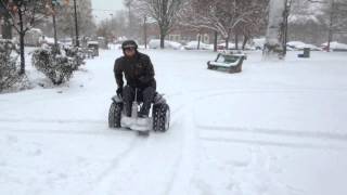 Dylans Segway Wheelchair in Snow [upl. by Nesnah]