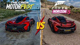 Forza Horizon 5 Vs The Crew Motorfest  Vehicle Comparison  MCLAREN P1 [upl. by Currey717]