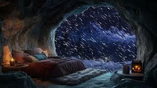 Relax In A Cozy Winter Cave 😴  Winter Ambience  No Ads during Video  3 hours [upl. by Julie]