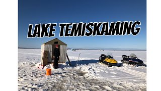 Fish Finder Ice Fishing  Lake Temiskaming [upl. by Dorsman646]