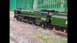 Halton Miniature Railway BRITANNIA CLASS 7 4 6 2 TONY BICKERSTAFFE WAKEFIELD [upl. by So]