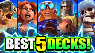 NEW TOP 5 STRONGEST DECKS IN CLASH ROYALE 2022 RANKING BEST DECK LIST 🏆 [upl. by West]