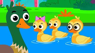 Five Little Ducks Numbers Song and Nursery Rhymes for Babies [upl. by Julienne397]