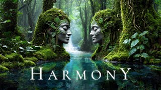 HARMONY  Deep Ambient Relaxation Soundscape with Rain  Ethereal Meditative Fantasy Relaxing Music [upl. by Aroc584]