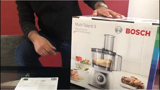 Bosch V Ninja Food Processor  Unboxing Bosch Multi talent 3 MCM3501MGB  John Lewis Only £89 [upl. by Clite976]