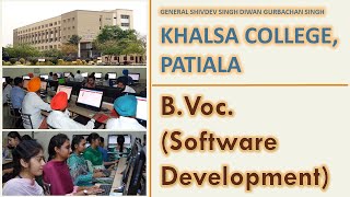 BVoc Software Development  Khalsa College Patiala [upl. by Naujid599]